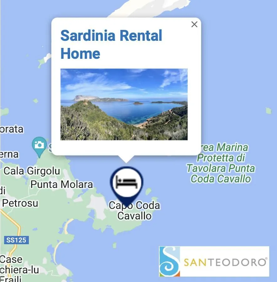 San Teodoro Punta Est Spettacolare Quadrilocale Vista Mare Apartamento Capo Coda Cavallo